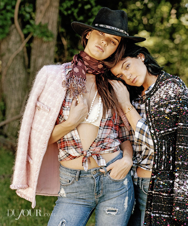 Kendall And Kylie Jenner Go Western For Dujour Magazine Launch